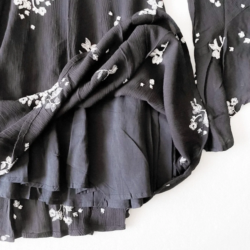 Free People Embroidered Bell Sleeve Dress - Picture 13 of 13